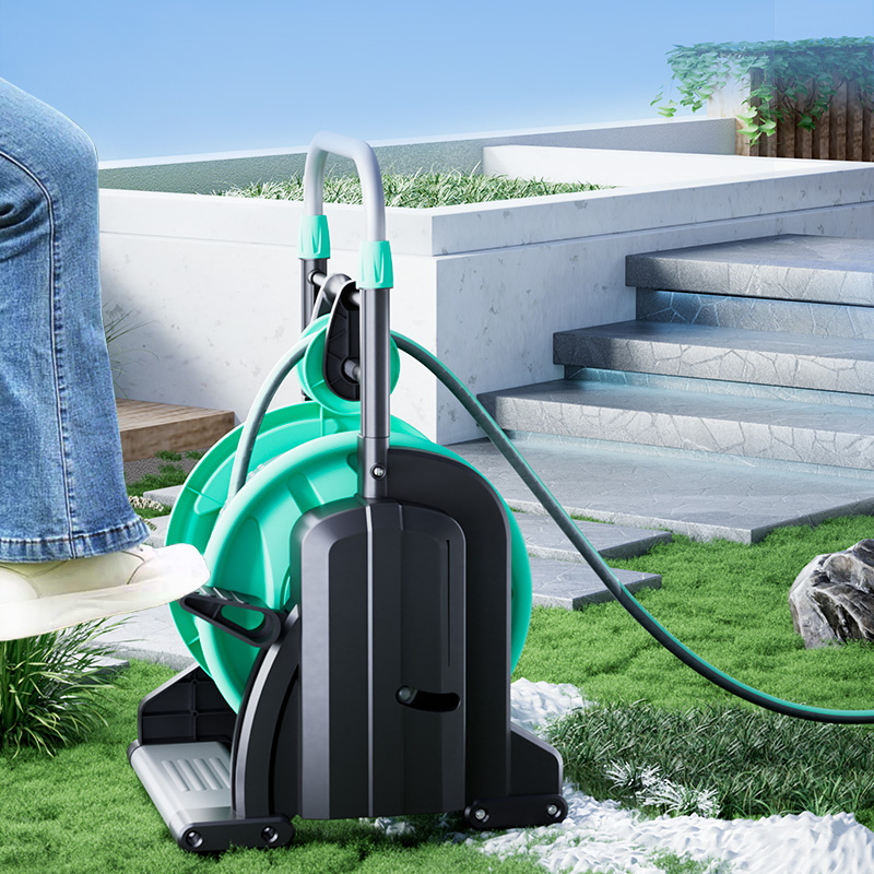 Garden Hose Reel Automatic Retractable 30M - Gerobak Selang Taman Otomatis Yardworks 30M,