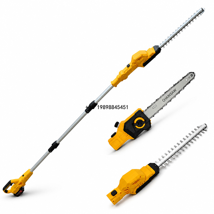 Cordless Hedge Trimmer Pole 2 In 1 - 2 in 1 dengan Gergaji Tiang