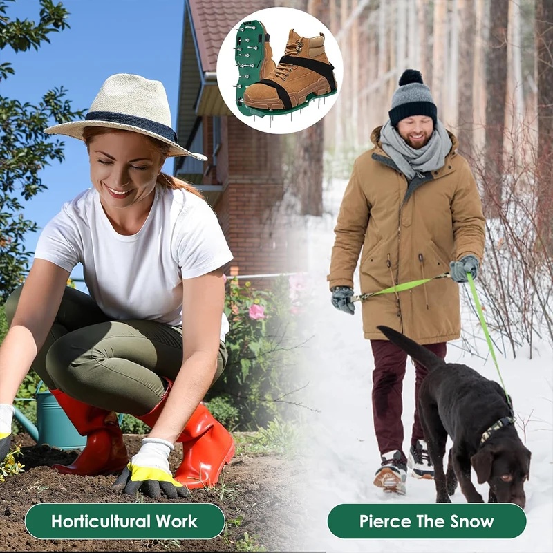 Lawn Aerator Shoes Spikes Heavy Duty - Sepatu Aerator Rumput dengan Paku yang