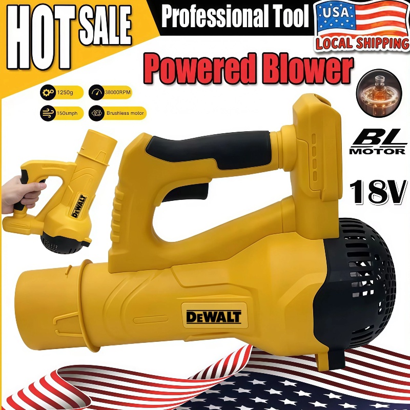 Cordless Leaf Blower Brushless 20V - DEWALT 38000RPM Peniup Udara Tanpa Kabel