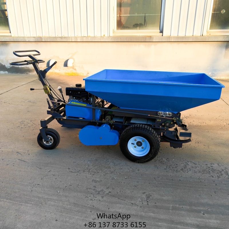 Fertilizer Spreader Walk Behind Broadcast - Penyemprot Pupuk Manual Beroda Kecil Berkapasitas