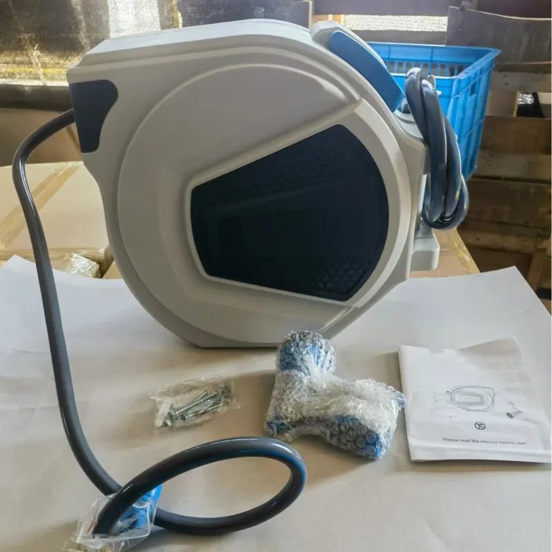 Garden Hose Reel Automatic Retractable 30M - Gulungan Selang Taman Otomatis 30m, Terpasang