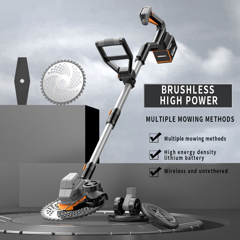 Pemotong Rumput Listrik Portab - Brushless Cordless Grass Trimmer 21V ulasan dan harga