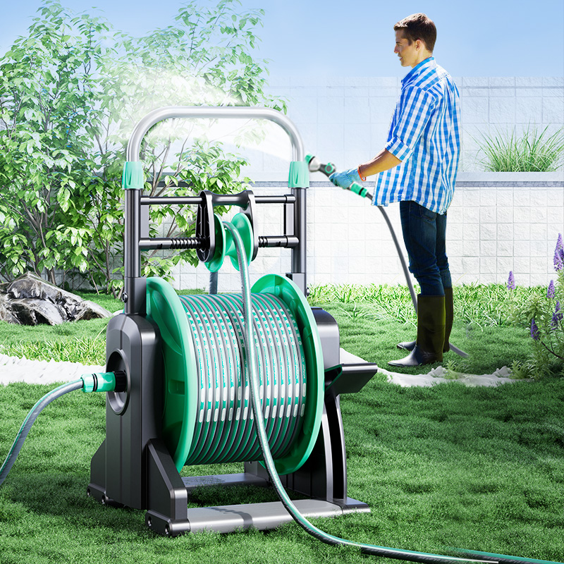 Gerobak Selang Taman Otomatis  - Garden Hose Reel Automatic Retractable 30M ulasan dan harga