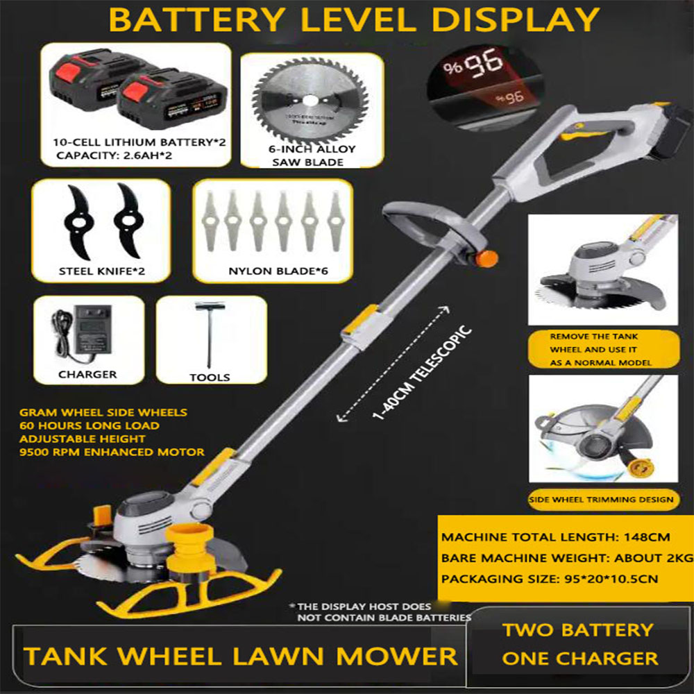 Mesin Pemotong Rumput Listrik  - Brushless Cordless Grass Trimmer 21V ulasan dan harga