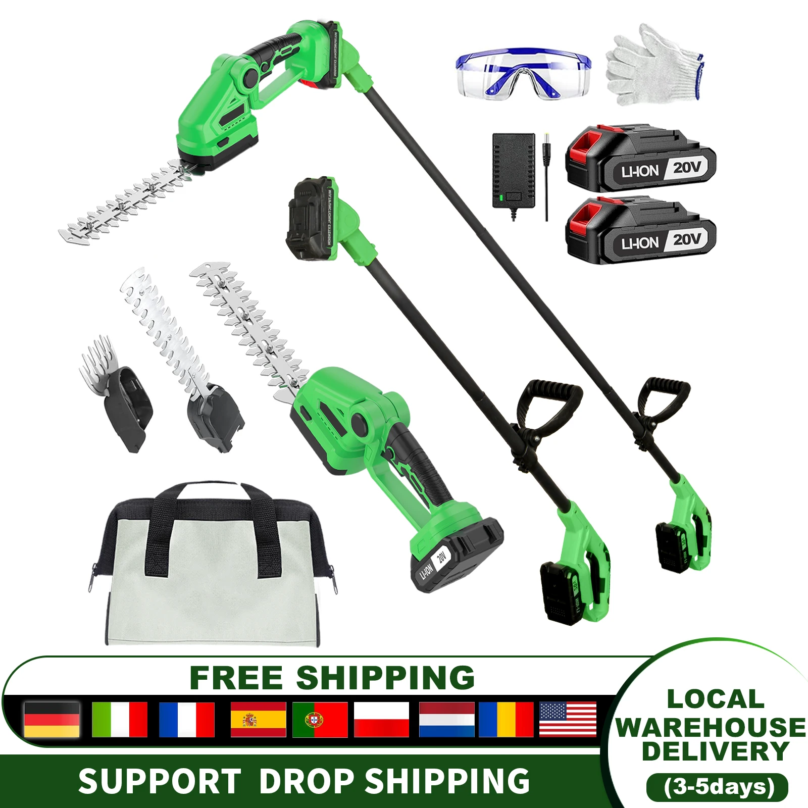 Pemangkas Tanaman Tanpa Kabel  - Cordless Hedge Trimmer Pole 2 In 1 ulasan dan harga