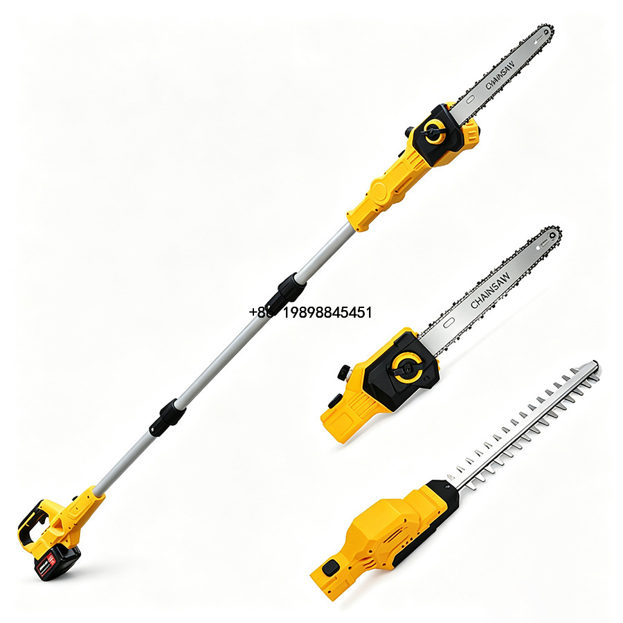 Gergaji rantai tanpa kabel 2-i - Cordless Hedge Trimmer Pole 2 In 1 ulasan dan harga