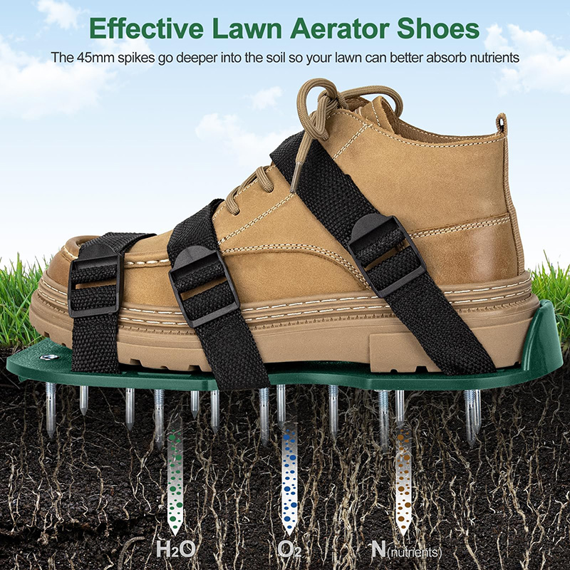 1 Pasang Sepatu Aerator Rumput - Lawn Aerator Shoes Spikes Heavy Duty ulasan dan harga