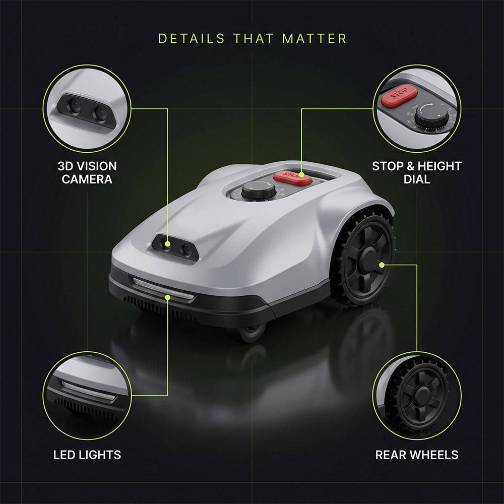 Mesin Pemotong Rumput Robot Pi - Smart Automatic Lawn Mower App ulasan dan harga