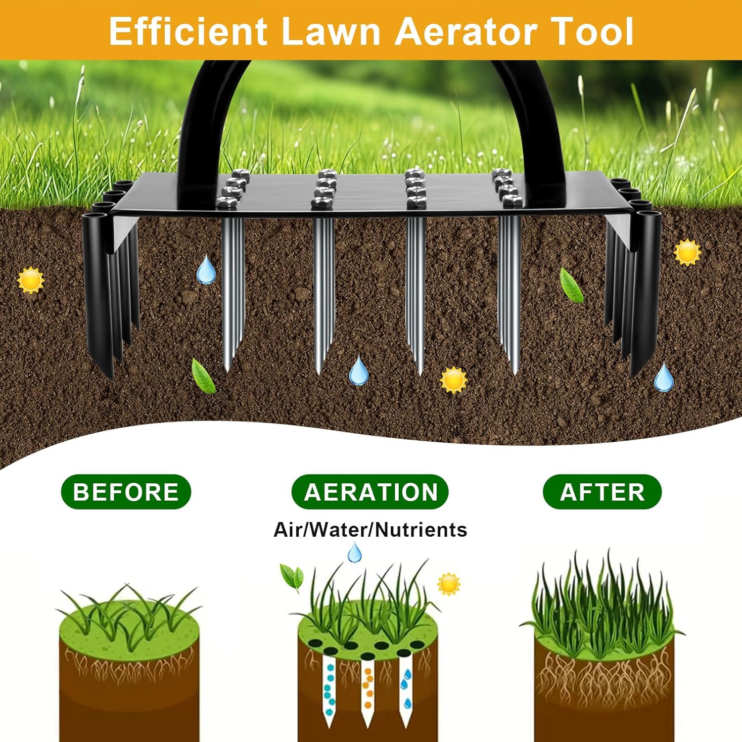Alat Aerator Rumput Manual 2-i - Lawn Aerator Shoes Spikes Heavy Duty ulasan dan harga