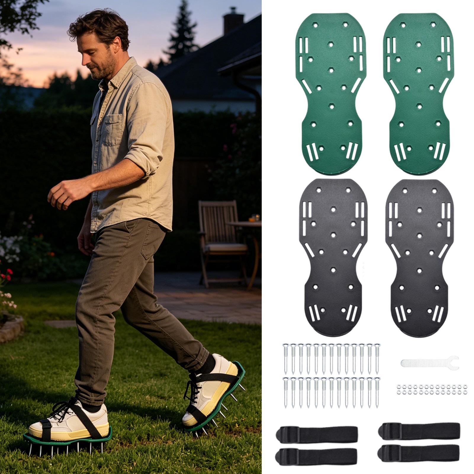 Sepatu Aerator Rumput dengan S - Lawn Aerator Shoes Spikes Heavy Duty ulasan dan harga