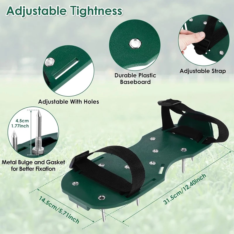 Sepatu Aerator Rumput dengan P - Lawn Aerator Shoes Spikes Heavy Duty ulasan dan harga