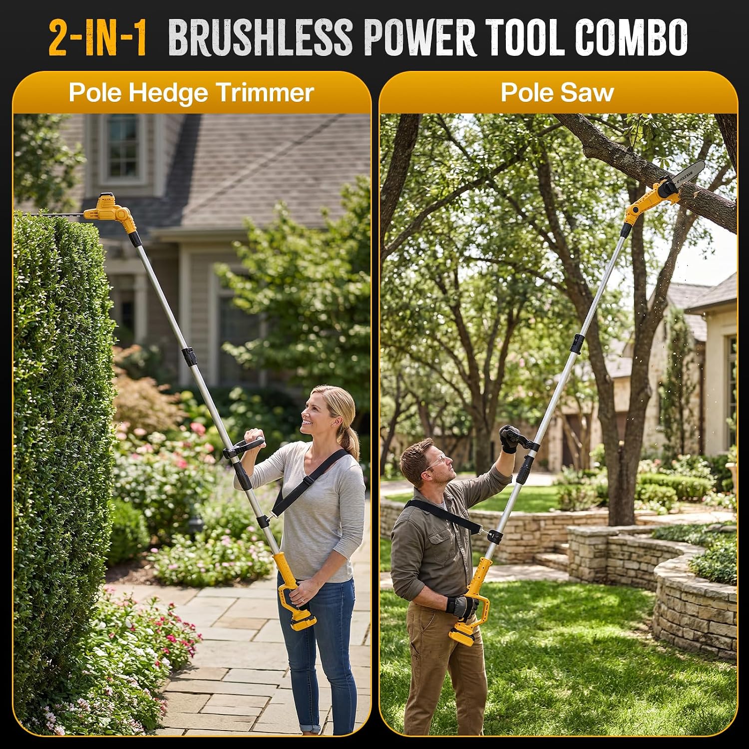 Gergaji dan Pemangkas Pagar Ta - Cordless Hedge Trimmer Pole 2 In 1 ulasan dan harga