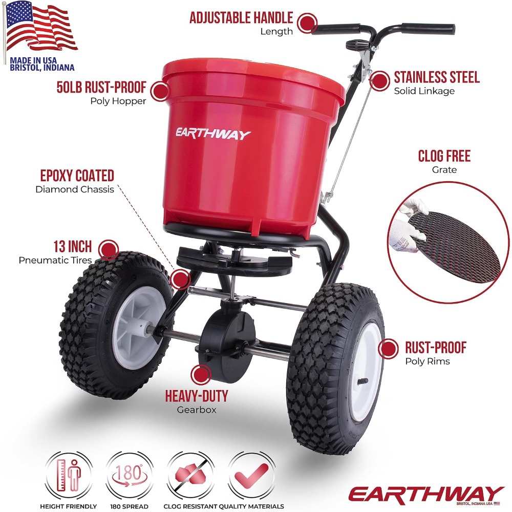 2150 Alat Penyebar Pupuk Komer - Fertilizer Spreader Walk Behind Broadcast ulasan dan harga