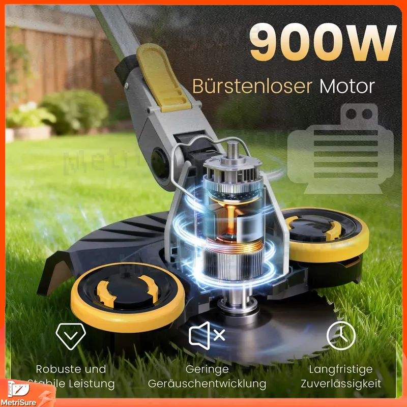 Pemangkas Rumput Tanpa Kabel 2 - Brushless Cordless Grass Trimmer 21V ulasan dan harga