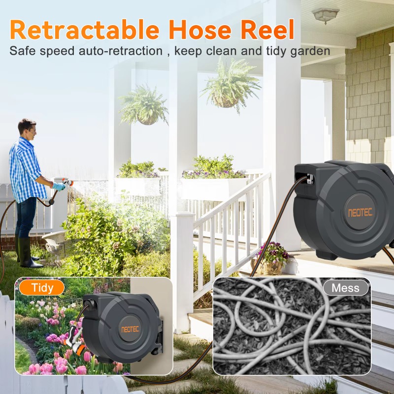 1/2 30M Selang Taman Otomatis  - Garden Hose Reel Automatic Retractable 30M ulasan dan harga