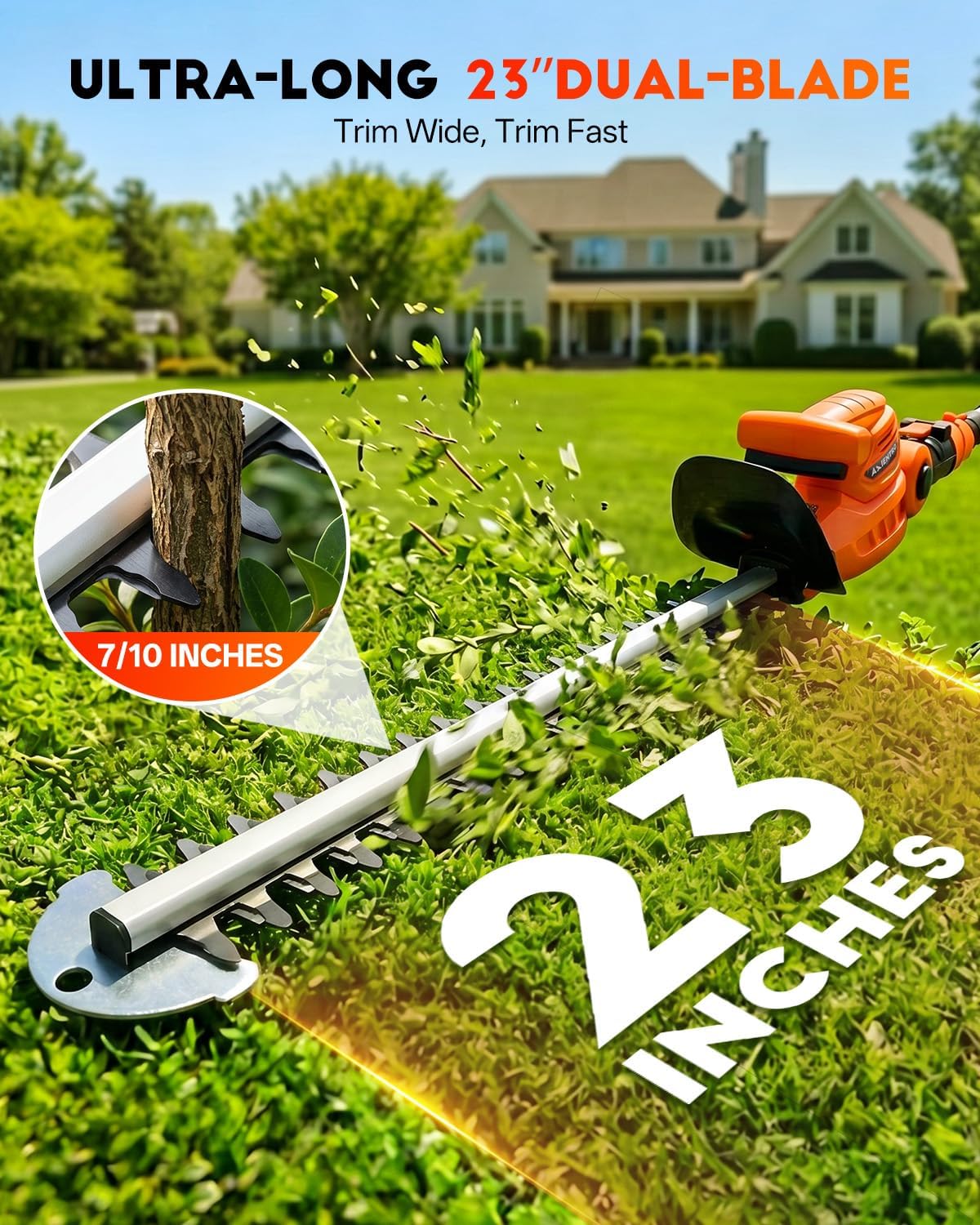 Alat Pemangkas Semak Tanpa Kab - Cordless Hedge Trimmer Pole 2 In 1 ulasan dan harga