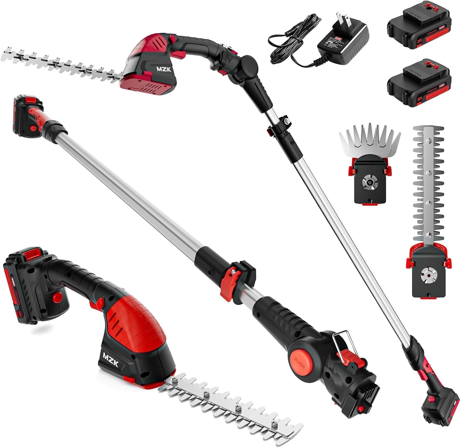 Pemangkas Pagar & Pemotong Rum - Cordless Hedge Trimmer Pole 2 In 1 ulasan dan harga