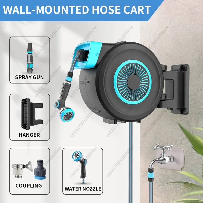 Rak Penyimpanan Selang Air Oto - Garden Hose Reel Automatic Retractable 30M ulasan dan harga